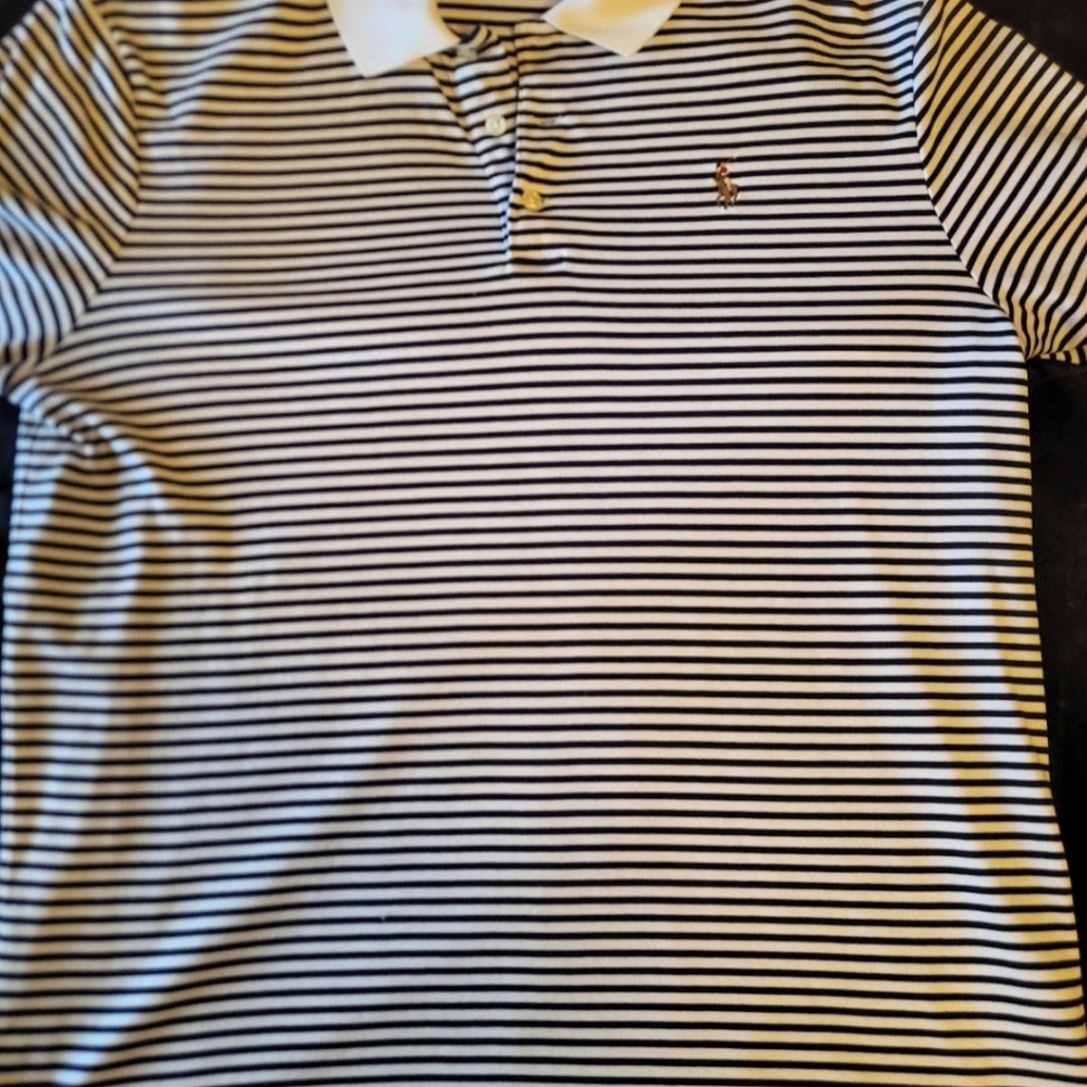 Polo Ralph Lauren navy blue white stripe